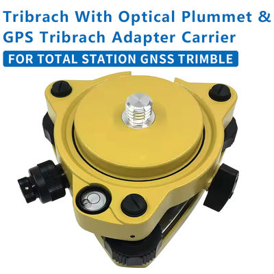 comprare Tribrach giallo con adattatore fisso a piombo ottico con filo 5/8X11 per stazione totale GNSS TRIMBLE intero set fabbricazione online