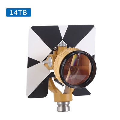 Prisma singolo 14TB Compatibile per Topcon SOUTH FOIF Total Station Surveying Constant 5/8x11 Femminile Thread Metal Holder