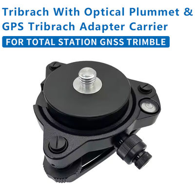 Tribrach nero con adattatore fisso a piombo ottico con filo 5/8X11 per stazione totale GNSS TRIMBLE intero set