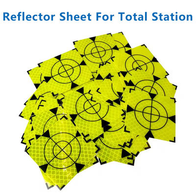 100pcs Dimensione 60mm 20 30 40 50 80 foglio riflettente per la stazione totale indagine geografica triangolo verde fluorescente adesivo riflettente