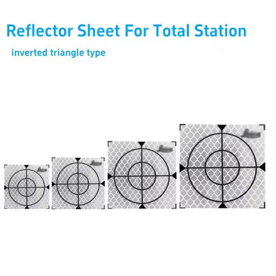 100Pcs Dimensione 20/30/40/50/60MM Foglio riflettente per LeicCa Total Station Survey Geografia Foglio di destinazione bianco Adesivo riflettente