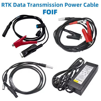 FOIF GNSS RTK Cavo di trasmissione dati a 5 pin Cavo di alimentazione radio esterno con adattatore 220V