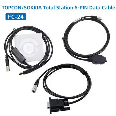 Cavo dati FC-24USB per TOPCON SOKKIA Stazioni totali ES/OS/PS al PC (Win8/10) 6 pin