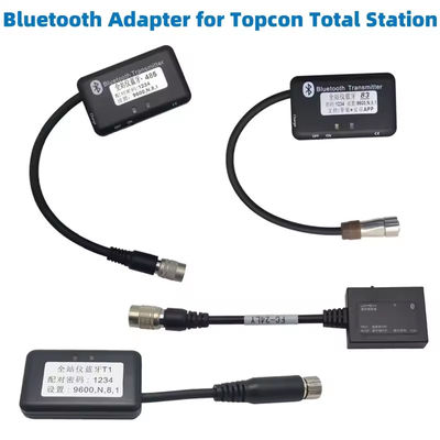 Adattatore Bluetooth per TOP CON Total Station 6 Pin 6 Buco con caricabatterie e cavo Sistemi Android e iOS