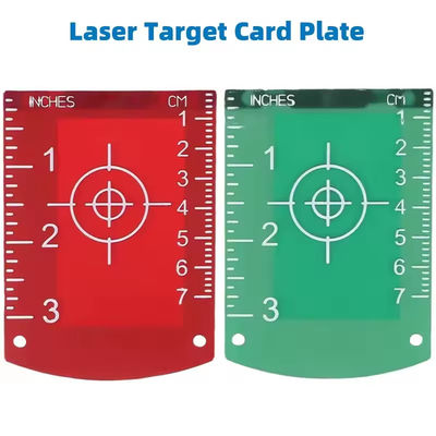 6 PCS Magnetic Inch-cm Leveling Board Target Plate Card per strumenti di misurazione delle distanze orizzontali e verticali delle linee laser