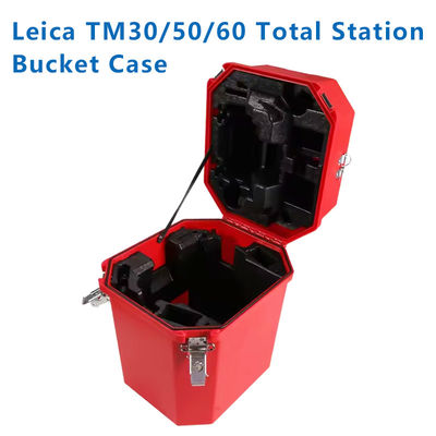 RED Cassa di plastica di cavia dura per Lei Co Cassa di trasporto per Lei Ca Total Station TM30 TM50 TM60 TS60