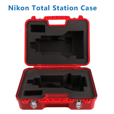 Nuova custodia rigida di plastica rossa per strumento di rilevamento DTM352C/452C Nikon Total Station