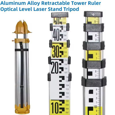Legatura di alluminio torre retrattile Lineare ottico livello laser Stand Tripod per automatico livello ottico/360 livello strumento di misurazione