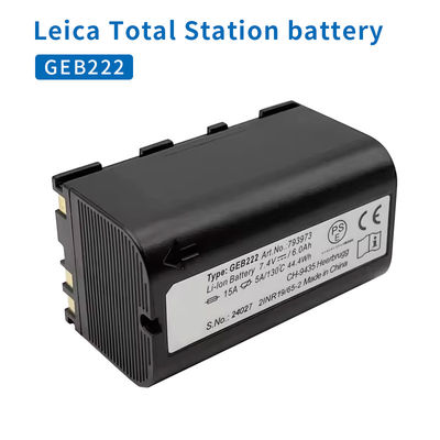 Batteria GEB222 per sistema GPS Leica Total Station ATX1200 1230 Piper 100 200 Strumenti di rilevamento laser Batteria ricaricabile